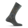1 paire de chaussettes grise avec forme géométrique