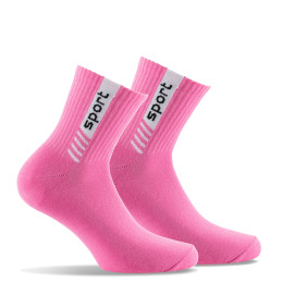 Lot de 2 paires de tiges courtes sport rose.