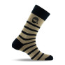 Mi-chaussettes marin sur rayures Made in France coloris beige