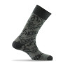 Mi-chaussettes homme coton jersey graff Made in France coloris gris