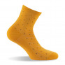 Socquettes femme en coton plumetis orange